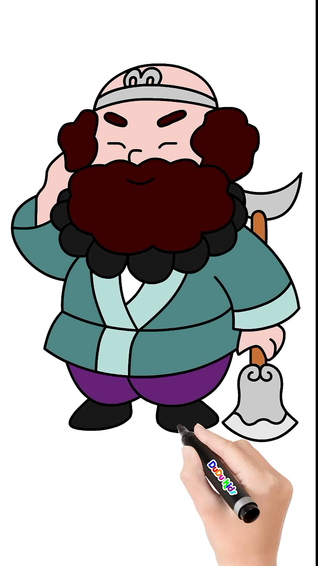 我要上热门#怎样画沙和尚简笔画西游记绘画卡通画少儿美术教程宝宝学