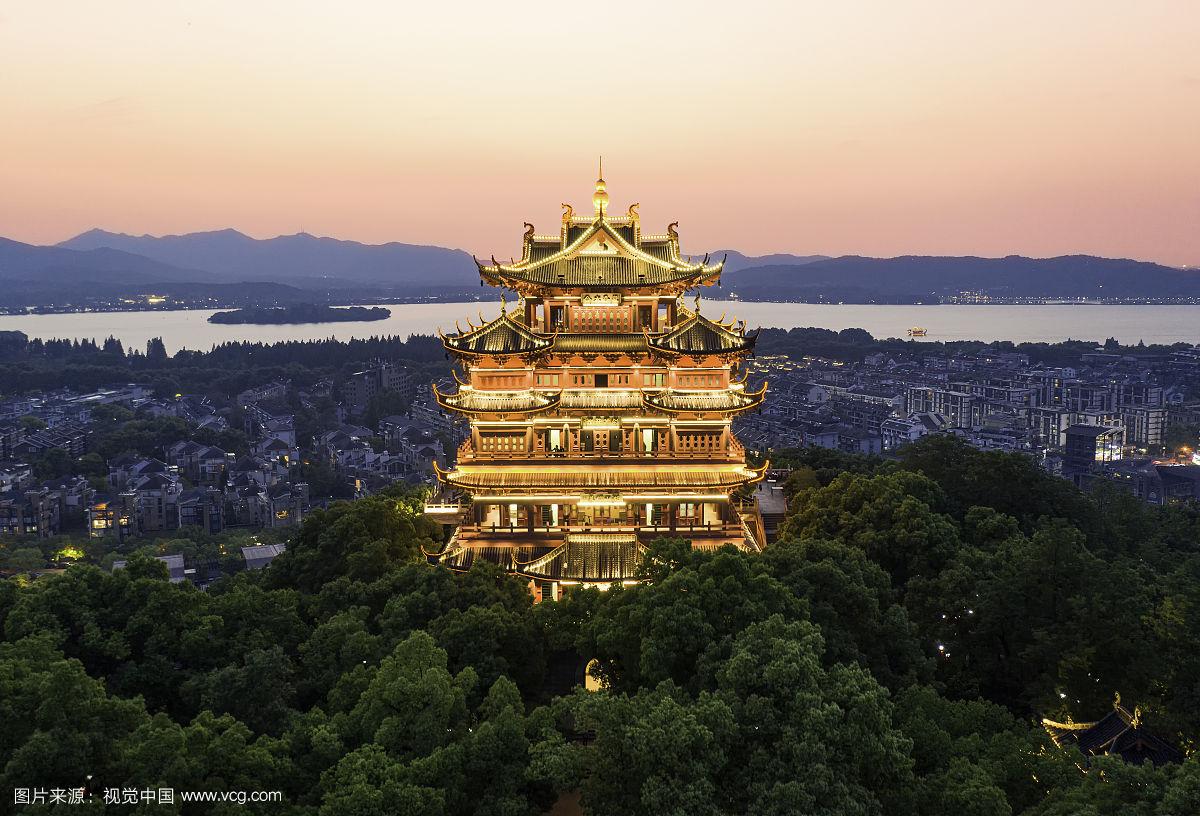 杭州西湖古建筑-城隍阁