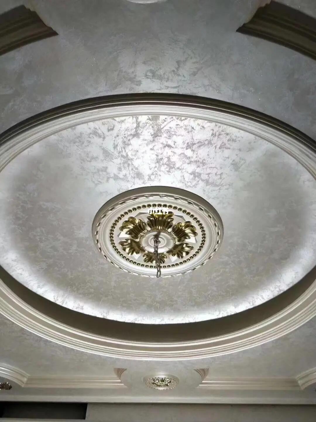 立邦丝绒银艺术漆成品