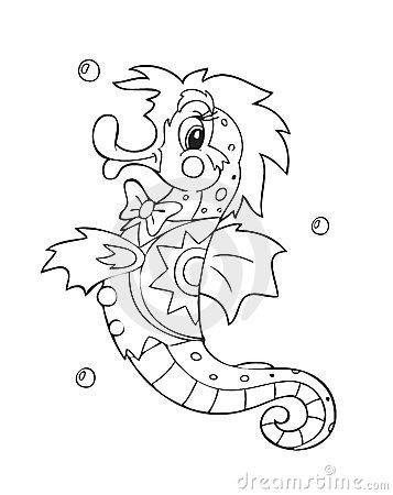 给海怪穿衣服简笔画