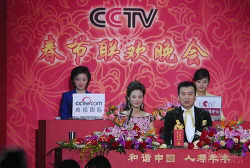 图文2008央视春晚主持人刘芳菲张泽群
