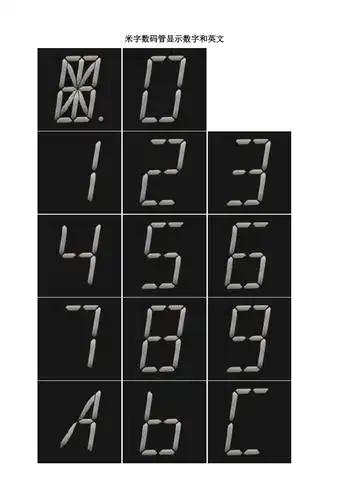 米字数码管显示数字和英文_第1页