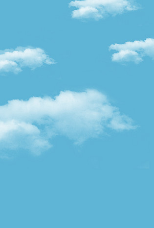 简约蓝天白云海报背景