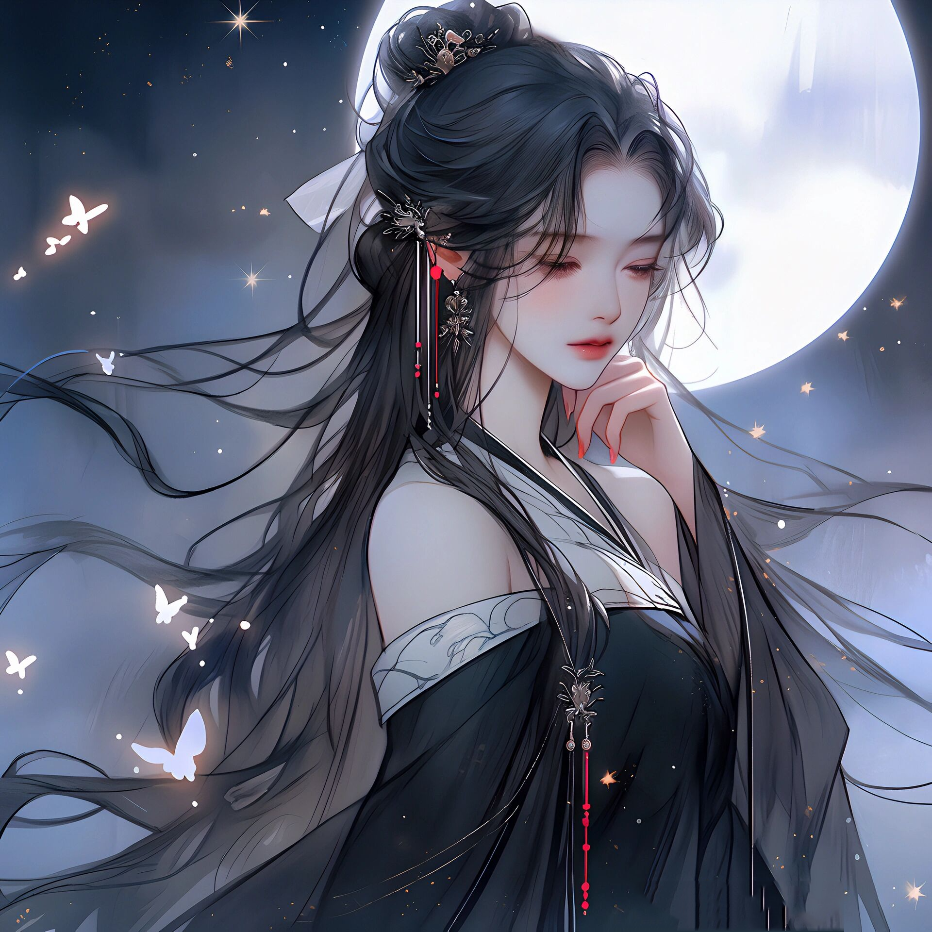 再加上一点闪亮,整个画面就变得仙气十足了!