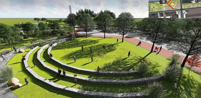 主要景点:树阵广场