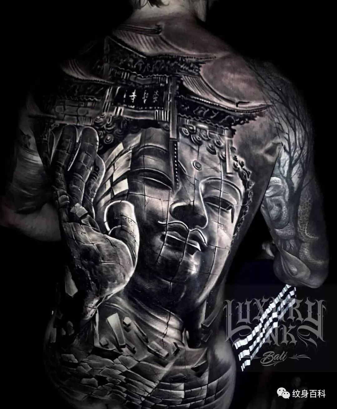 各种风格的男士大满背纹身,so霸气