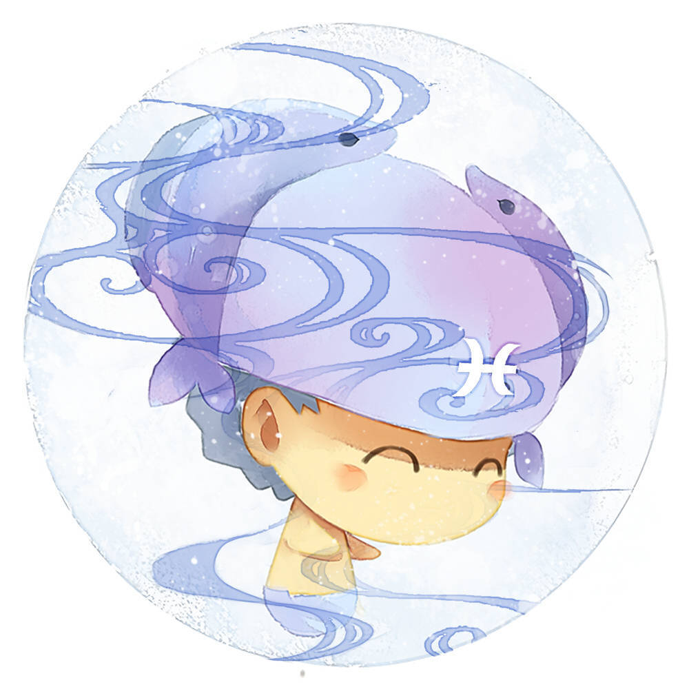 一批双鱼座星座系列圆头像据说双鱼座都是温柔浪漫的小天使ˊ53ˋ