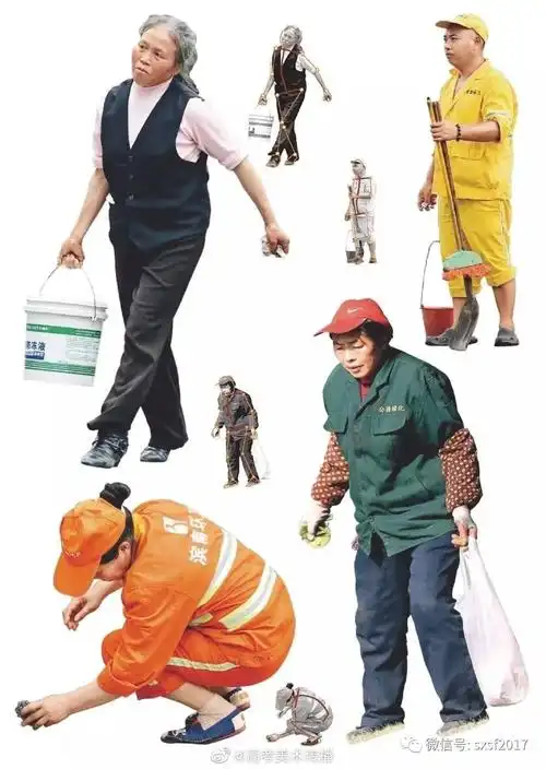 人物速写真人照片素材——站姿