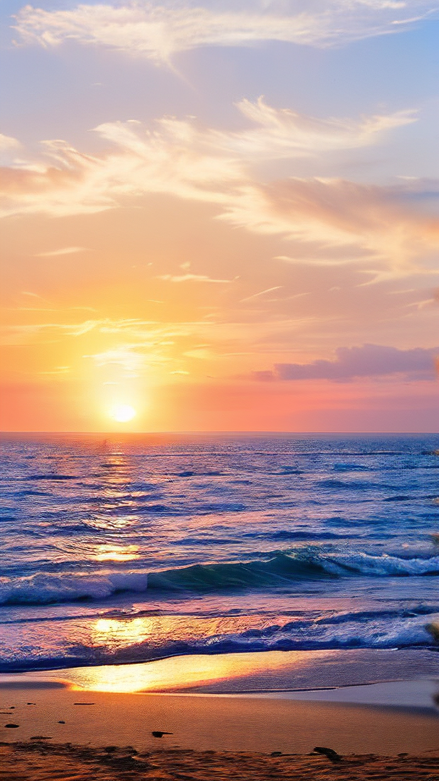 万事胜意壁纸🌅,海边日出的美景😍