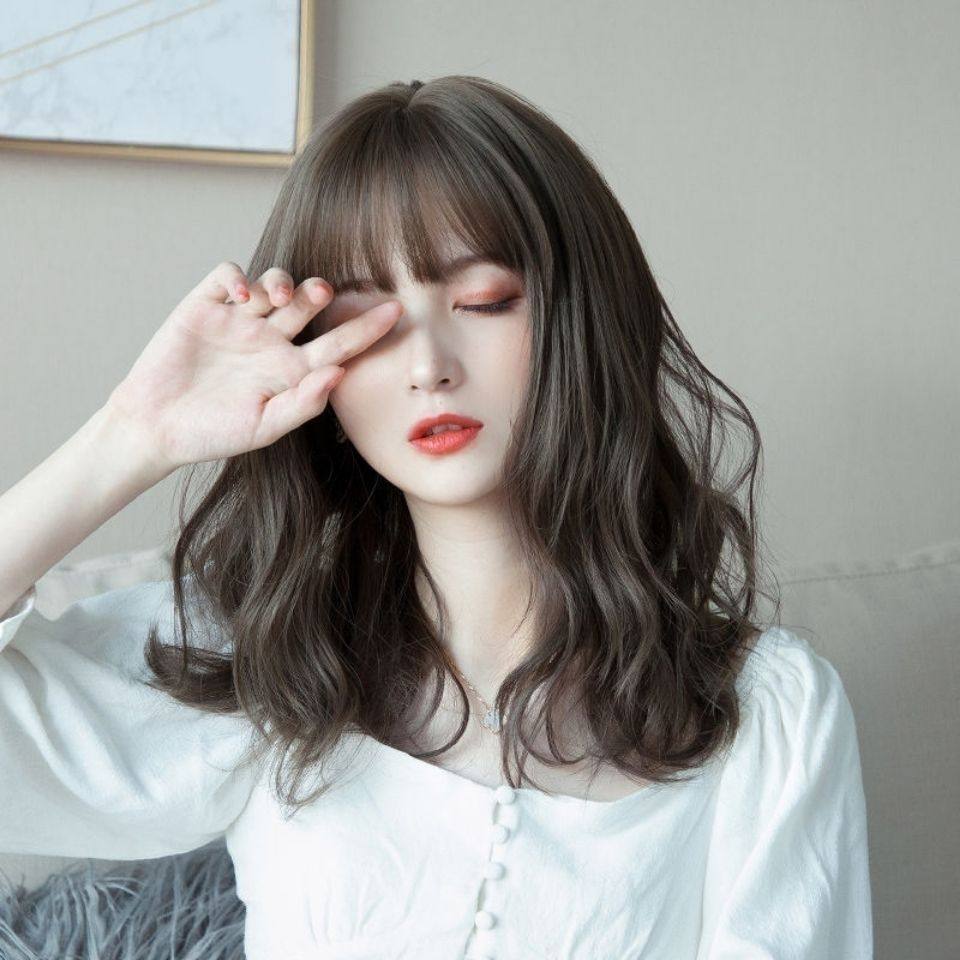 假发女中长款短卷发 网红韩式羊毛卷大波浪 蓬松自然中短发套造型