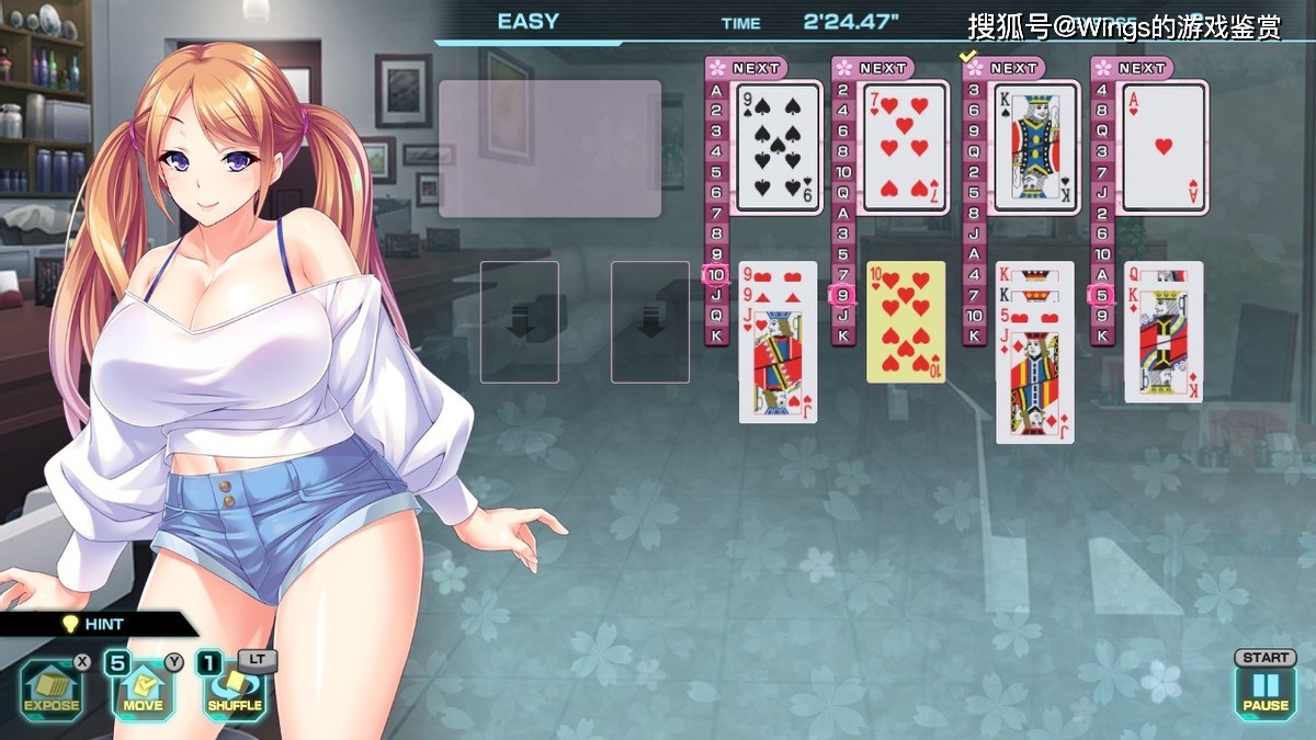 《pretty girls four kings solitaire》:一款美少女休闲卡牌游戏_玩