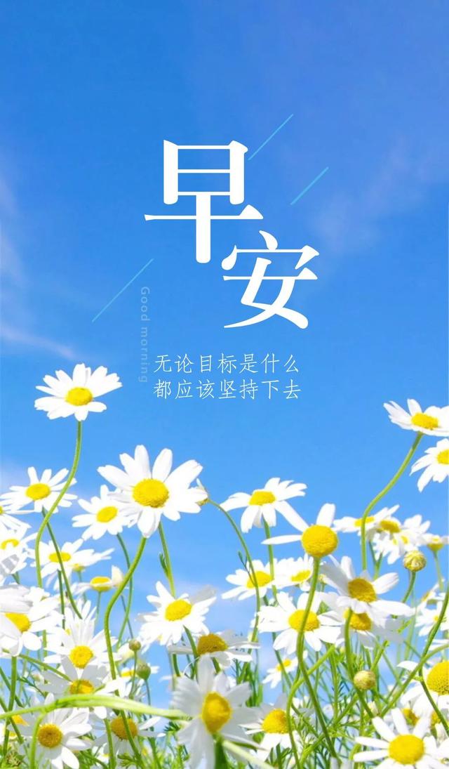 早上好新的一周正能量语录眼光放远努力当下收获未来