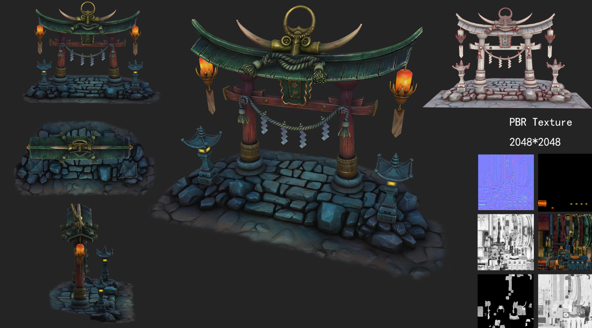 次世代场景-鸟居_恋风吹雪作品_游戏/影视/动画_cg模型网