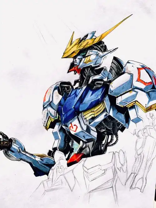 绘画  #手绘  #高达  #巴巴托斯