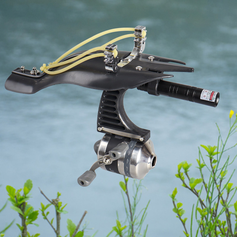 弹弓射鱼神器自动高精度打鱼专用发射器鱼镖箭捕鱼枪弩射鱼器全套