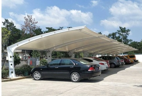 膜结构停车棚的造型选择技巧