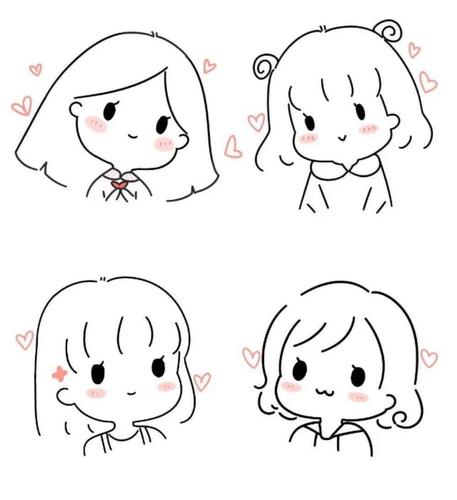 100种可爱简笔画人物