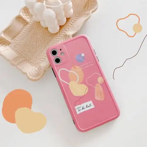 适用ins几何苹果x手机壳iphone117p/8plus硅胶xsmax软壳保护套xr