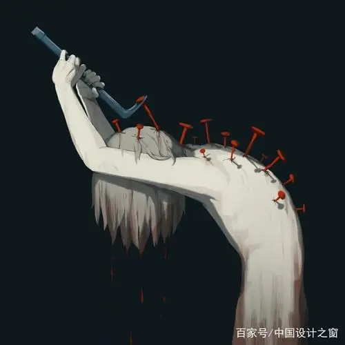 精神病患者的内心独白——难以用语言描述的黑暗情感插画