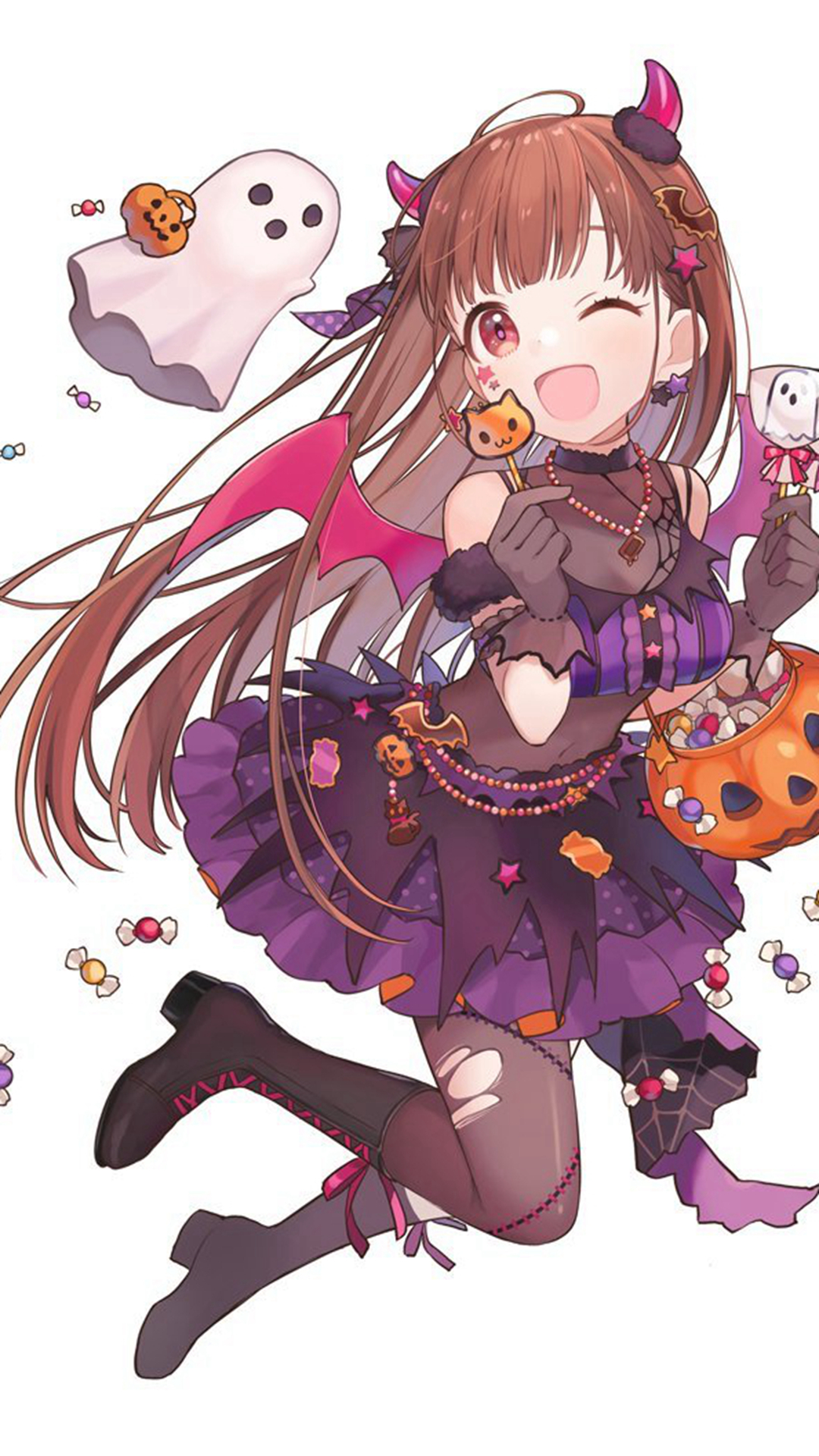 梨花带雨的动漫女孩手机壁纸