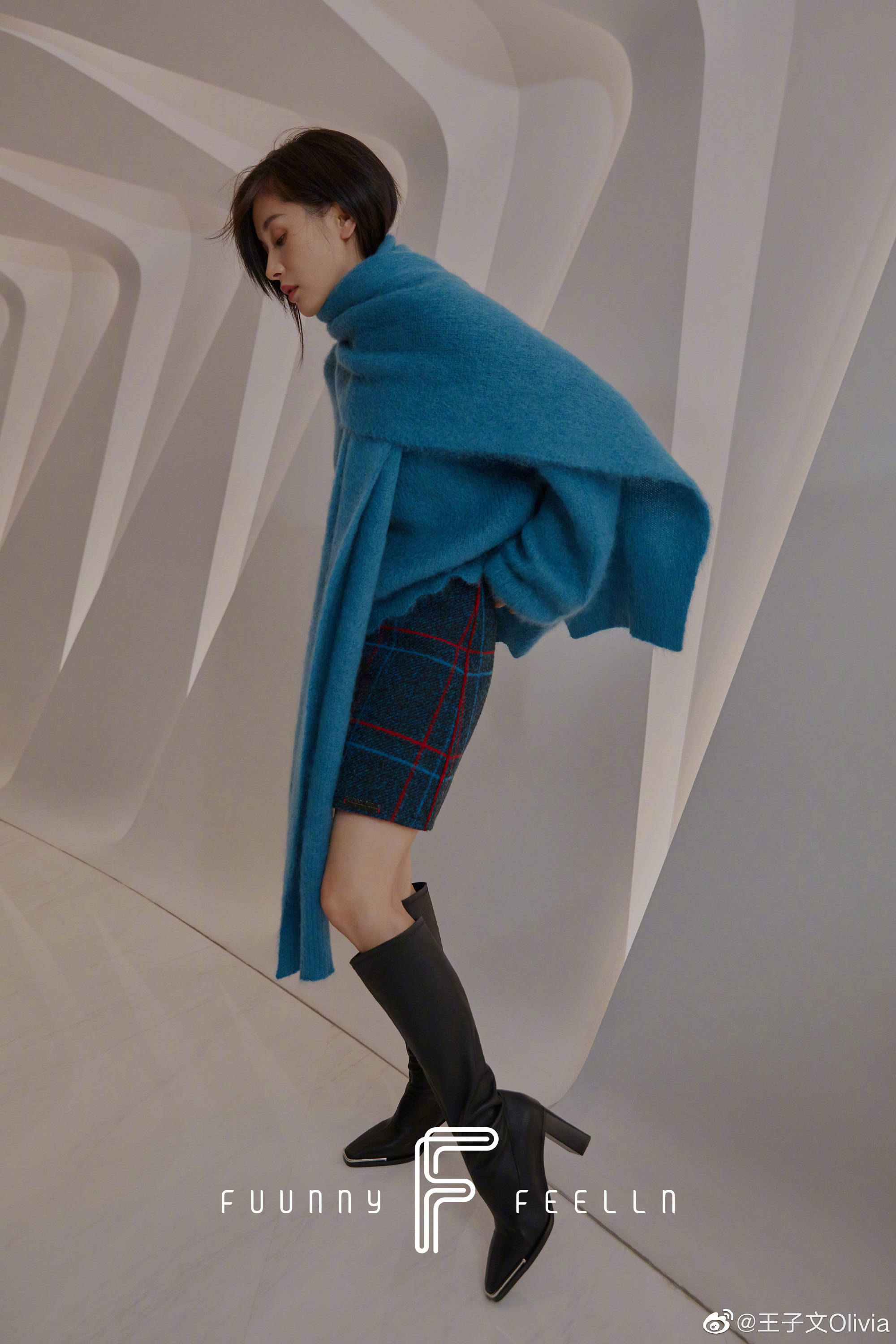 王子文秋冬服饰已上线身材柔美