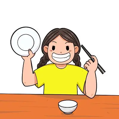 卡通手绘光盘行动元素原创插画png人物素材光盘行动卡通人物节约粮食