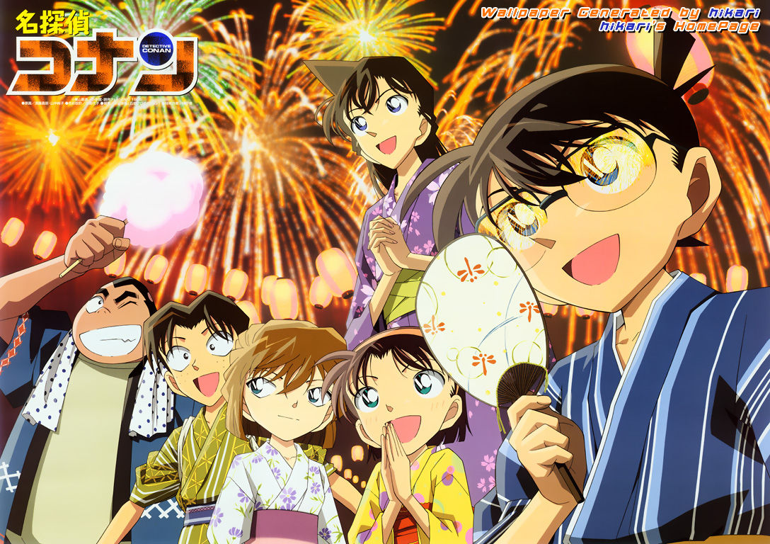 柯南壁纸,要人物很全的的,分辨率1280x800最好,谢谢