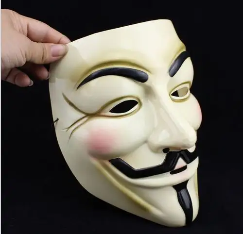 【fdm405231720】街舞面具黄色v字面具v字仇杀队面具万圣节创意
