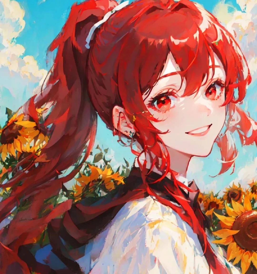 红色系动漫头像