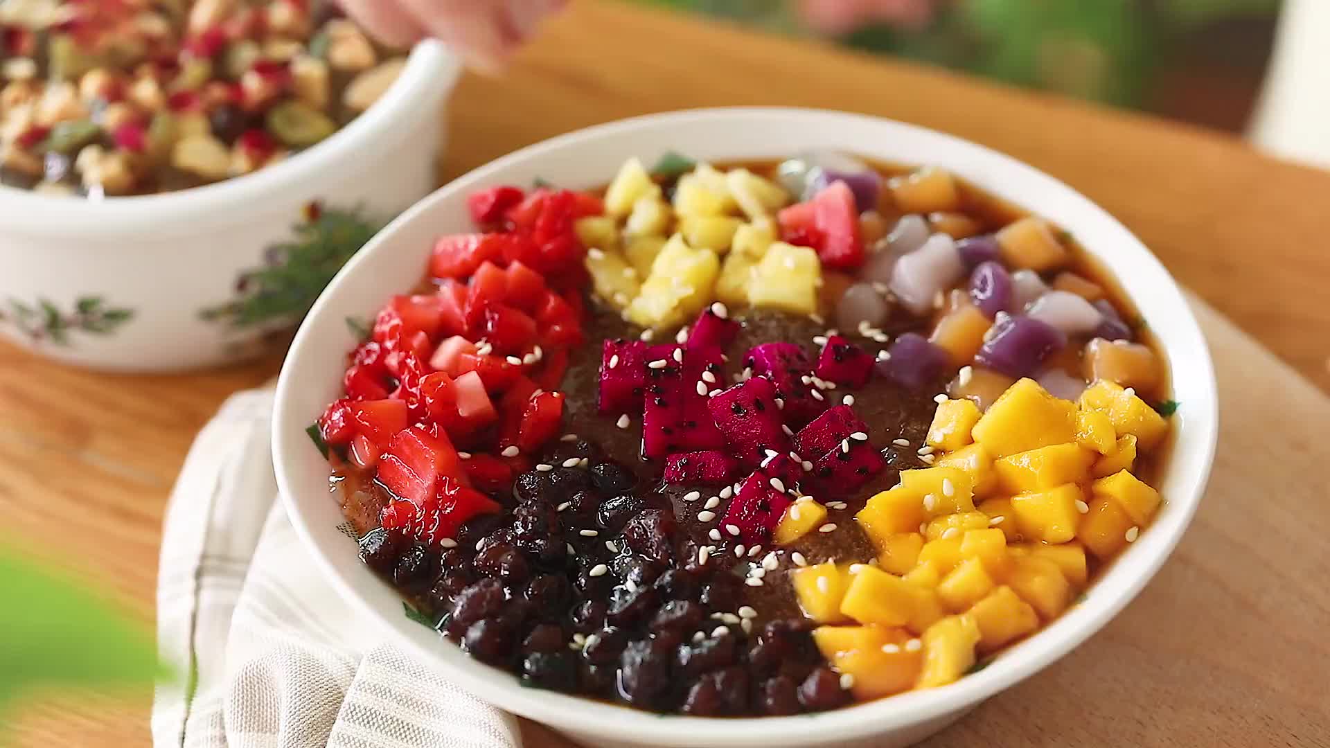 短视频美食饮品冰粉水果石灰水红糖水美食制作美食教学简易料理热度