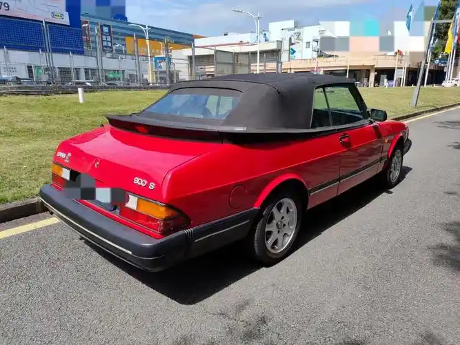 萨博900s软顶敞篷跑车,歌手张雨生当年开的同款车型这是一