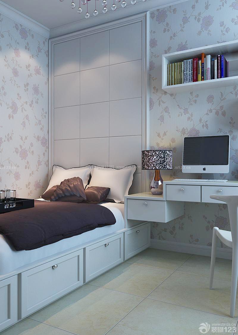 60平米超小户型卧室装修样板房_装信通网效果图