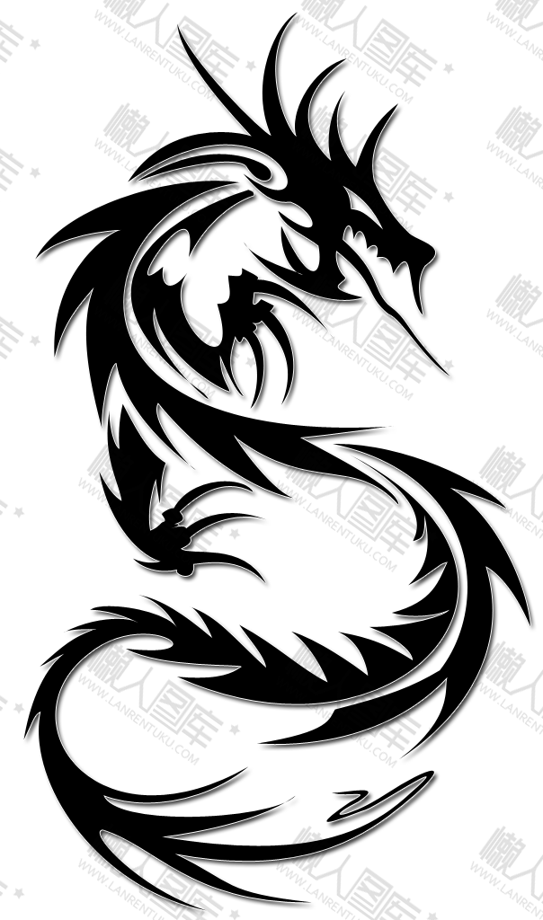 霸气恶龙图案