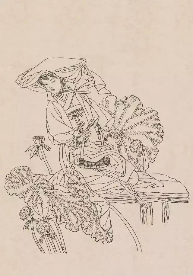 经典收藏 |古代人物白描集锦120图