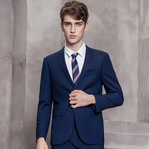 圣得西西服套装职业正装修身商务休闲新郎婚礼结婚礼服西装男套装