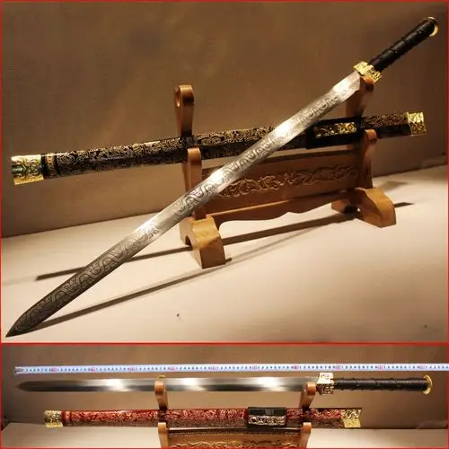 古代长剑防身镇宅武术防身刀唐刀具刀剑武器未开刃道具手工剑古剑