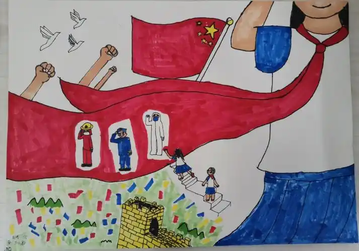 柘溪镇完小"小小追梦人"现场绘画比赛