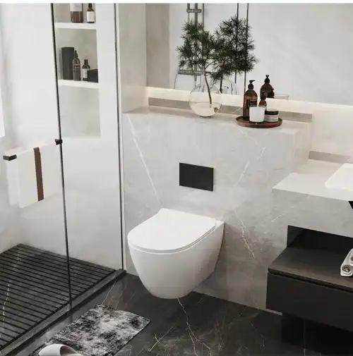 壁挂式马桶家用入墙式隐藏悬挂嵌入墙排挂墙挂壁式坐便器b23761壁挂