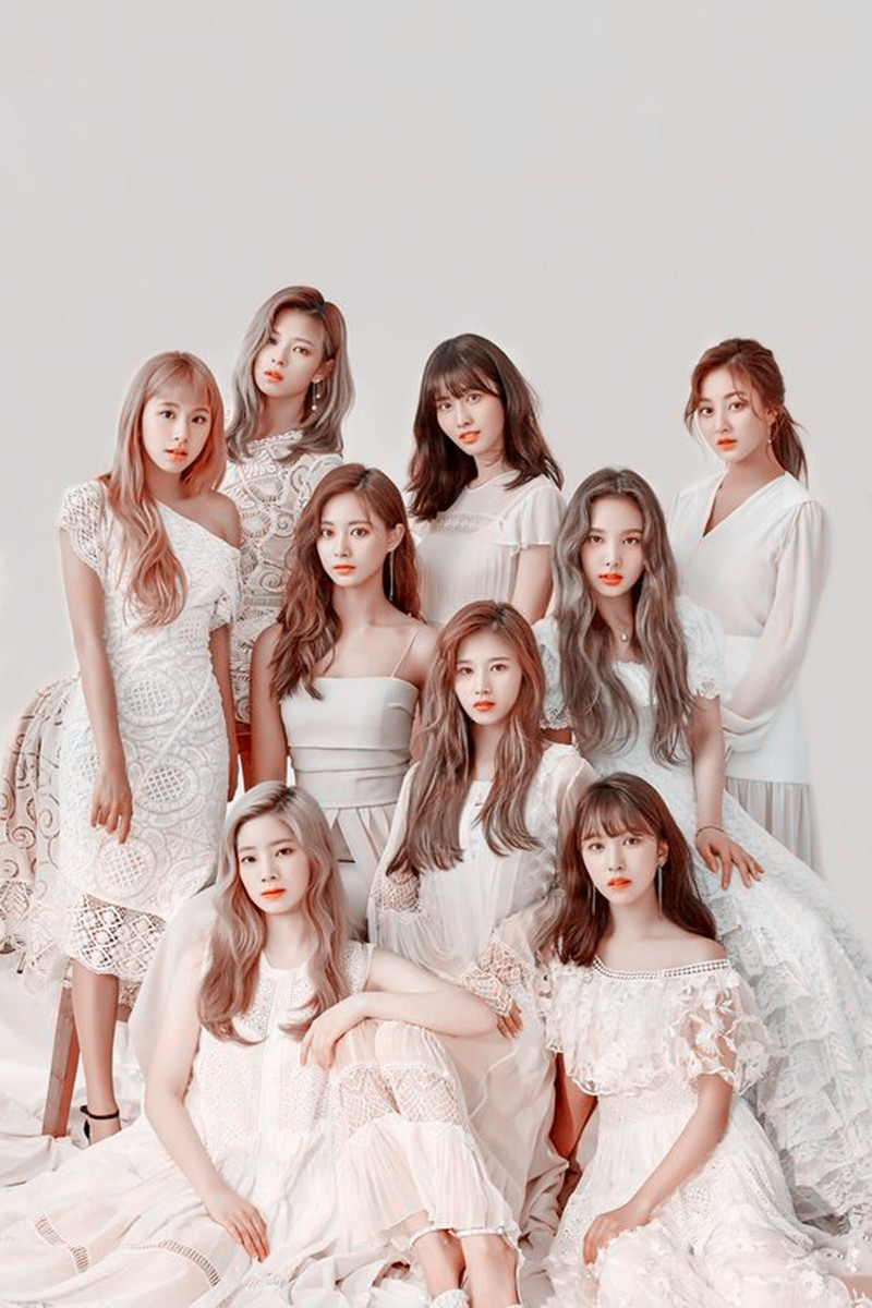 女团twice成员合照集锦,暖色系合照收藏向