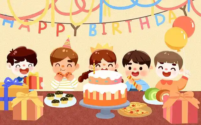 儿童生日宝宝百日宴展板设计宝贝生日快乐儿童生日卡通展架易拉宝小