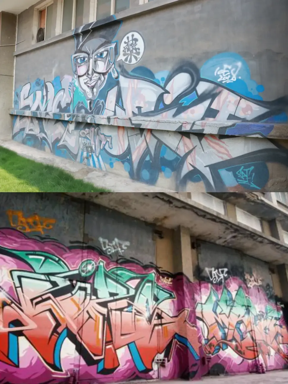 与墙绘的风格不同,涂鸦作为一项街头文化艺术,hip-hop文化四大元素