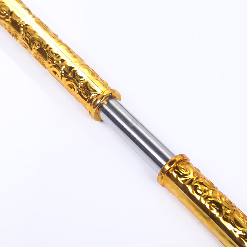 地摊儿童玩具孙悟空图案手动如意棒不锈钢金箍棒 手动伸缩不锈钢