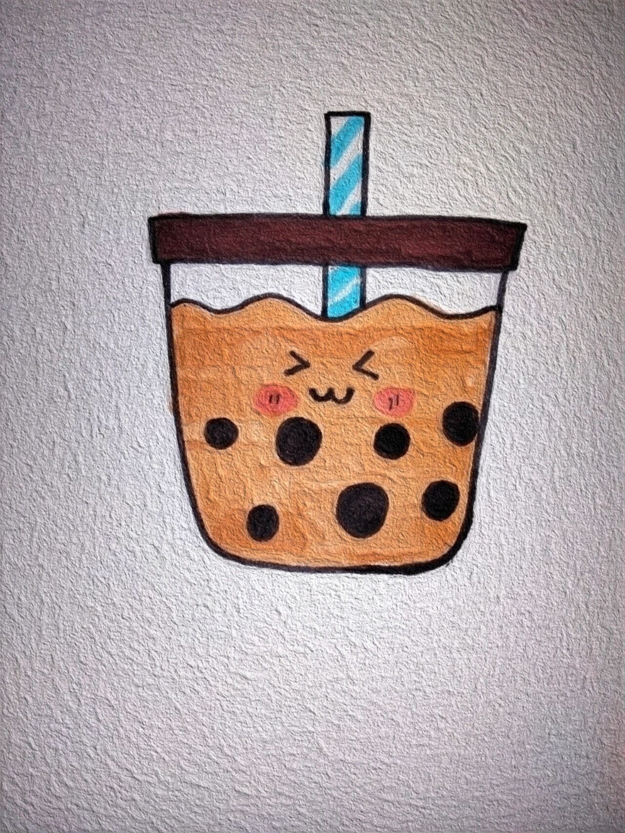 简笔画教程哦——奶茶也可以画的很可爱