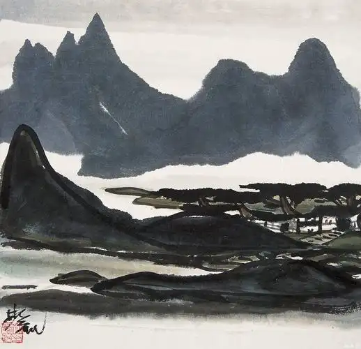 林风眠山水画欣赏