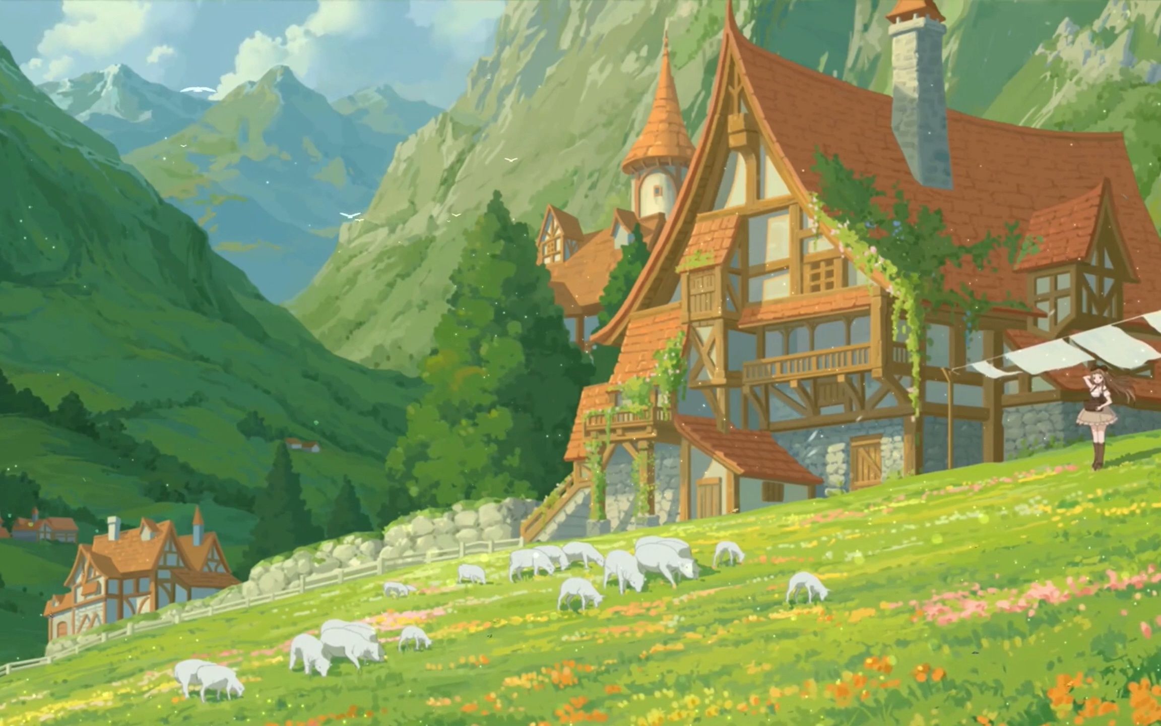 【白噪音】【宫崎骏bgm】治愈系风景|放松|治愈