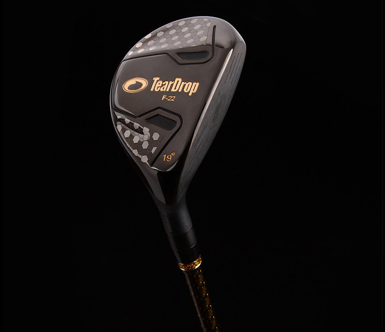 teardrop 高尔夫球杆f-22黑武士铁木杆黑色男士小鸡腿球杆