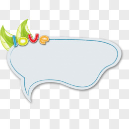 卡通手绘对话框标题框