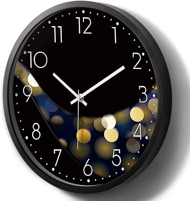 现代发光时钟夜光挂钟发光蠕虫萤火虫静音夜灯数字挂钟大显示屏发光