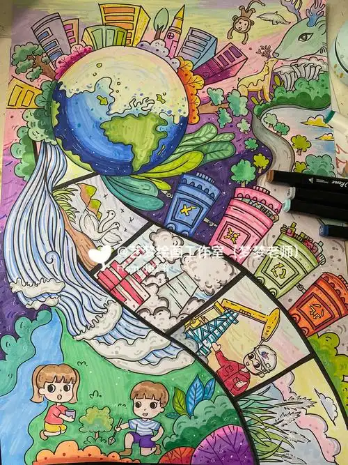 保护环境节约用水低碳出行