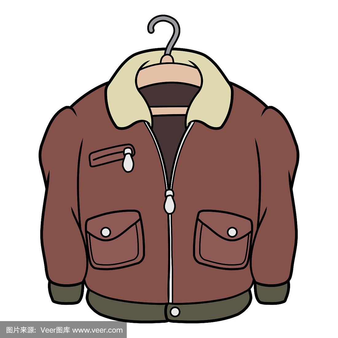 经典皮夹克的插图